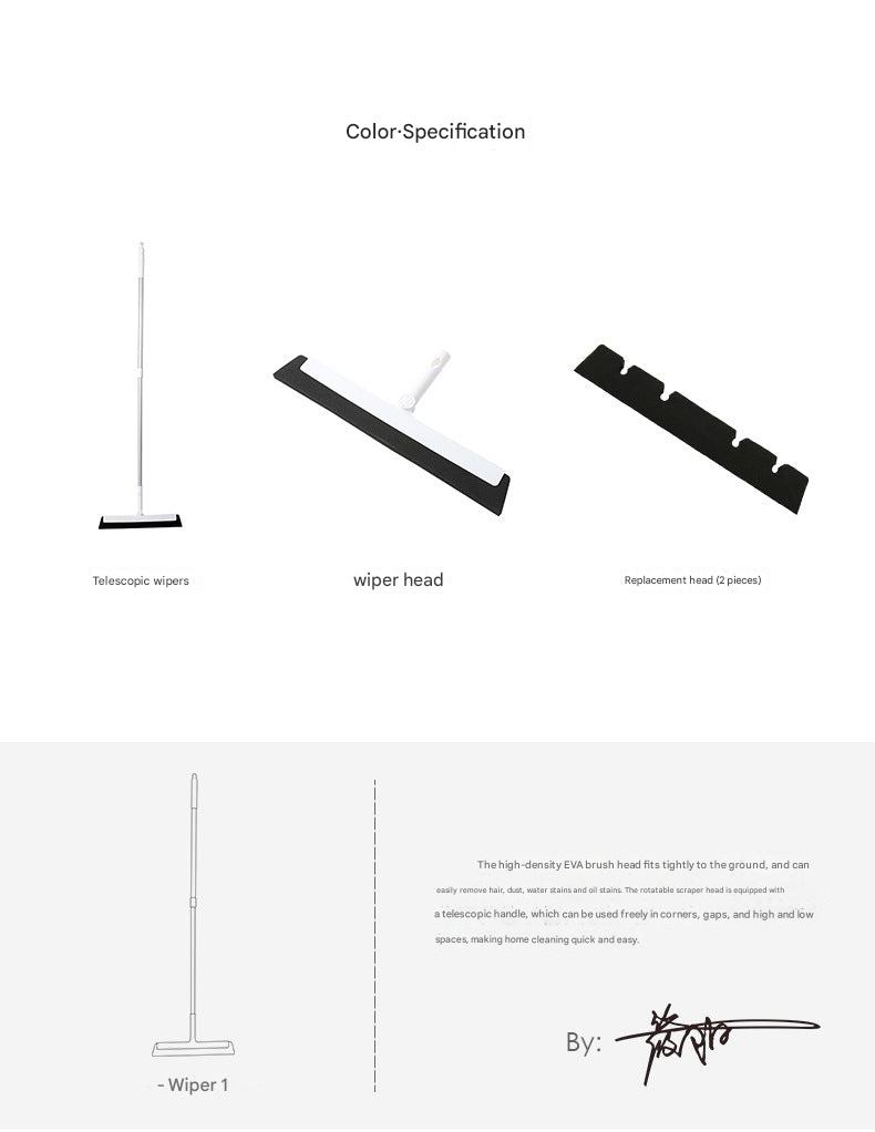 Effortless cleaning experience with interchangeable mop heads