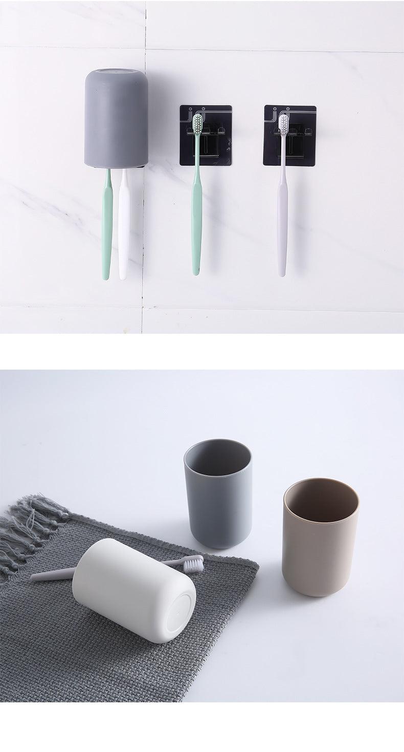 Toothbrush holder wall mount white
