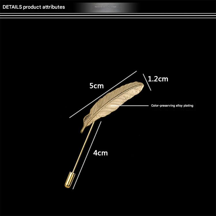Chic feather design accessory for formal wear