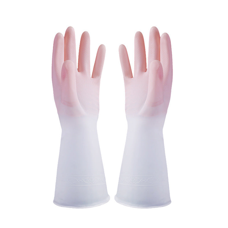 Different sizes of cleaning gloves available