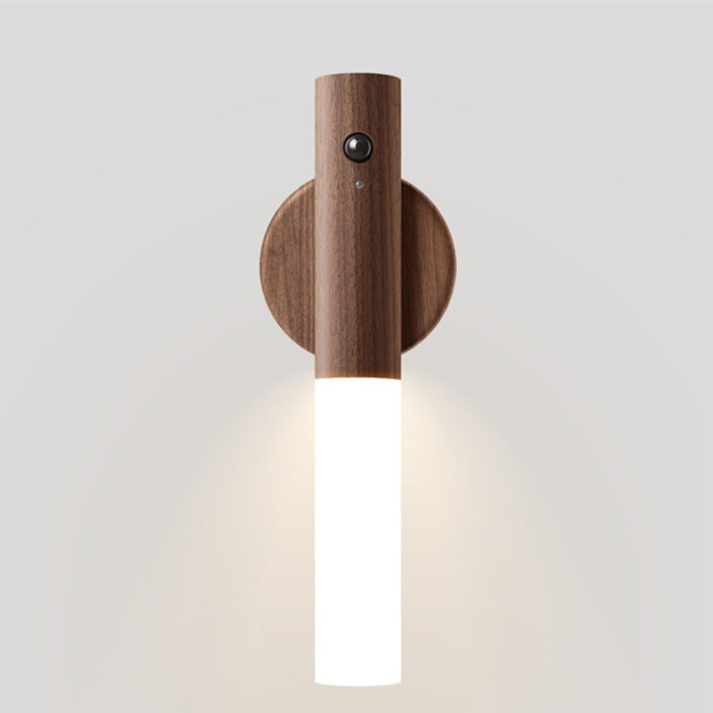 Rechargeable LED lamp in hallway