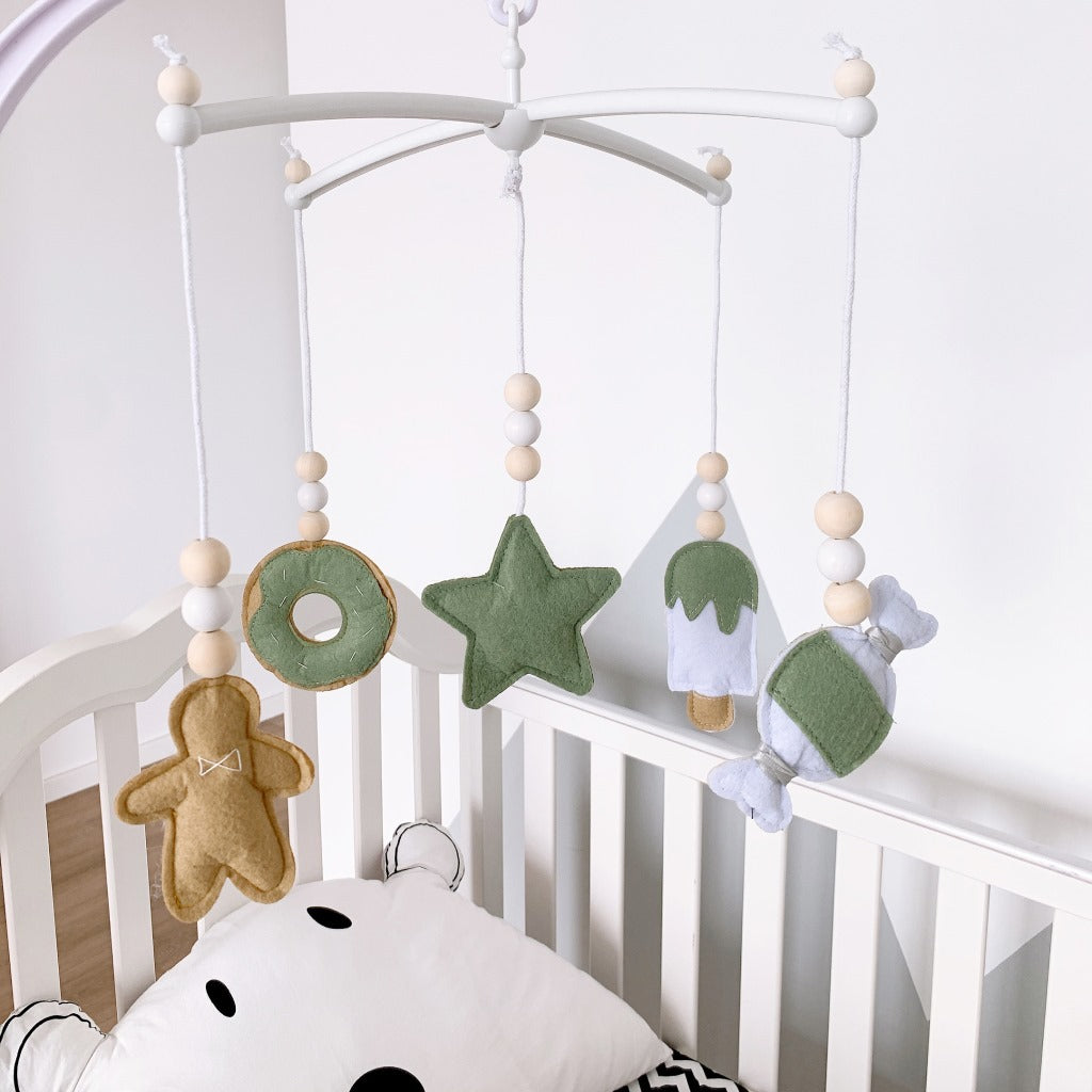 Colorful felt nursery mobile image 3