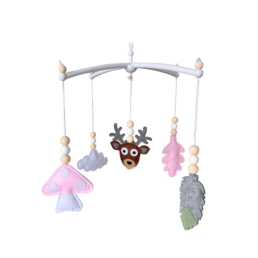 Baby crib mobile with felt decorations image 1