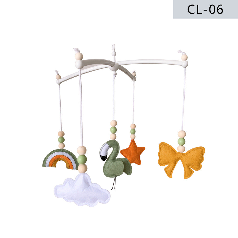 Interactive felt baby mobile hanging in nursery image 5