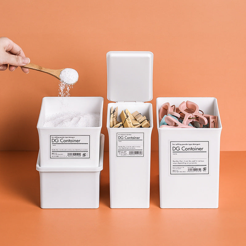 Japanese laundry powder storage container image 9