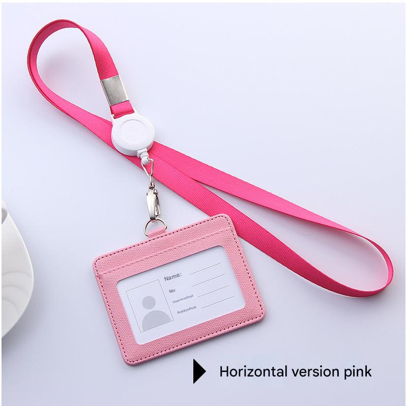 Black PU card holder on white background