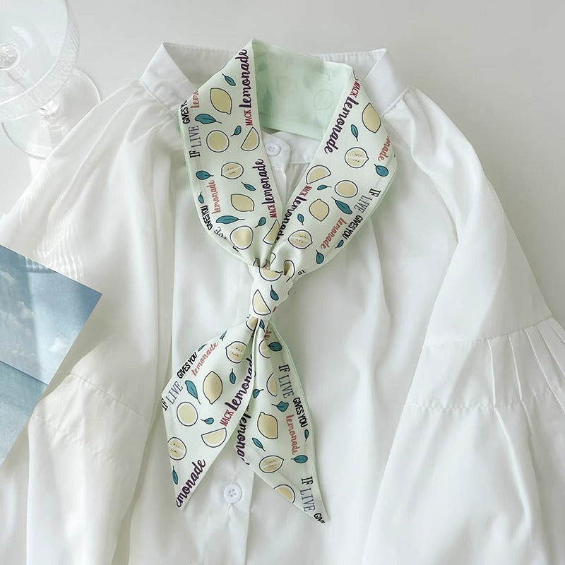 Vintage floral hair scarf headband