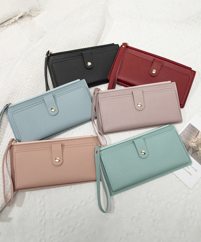 Stylish women's wallet in lilac color
