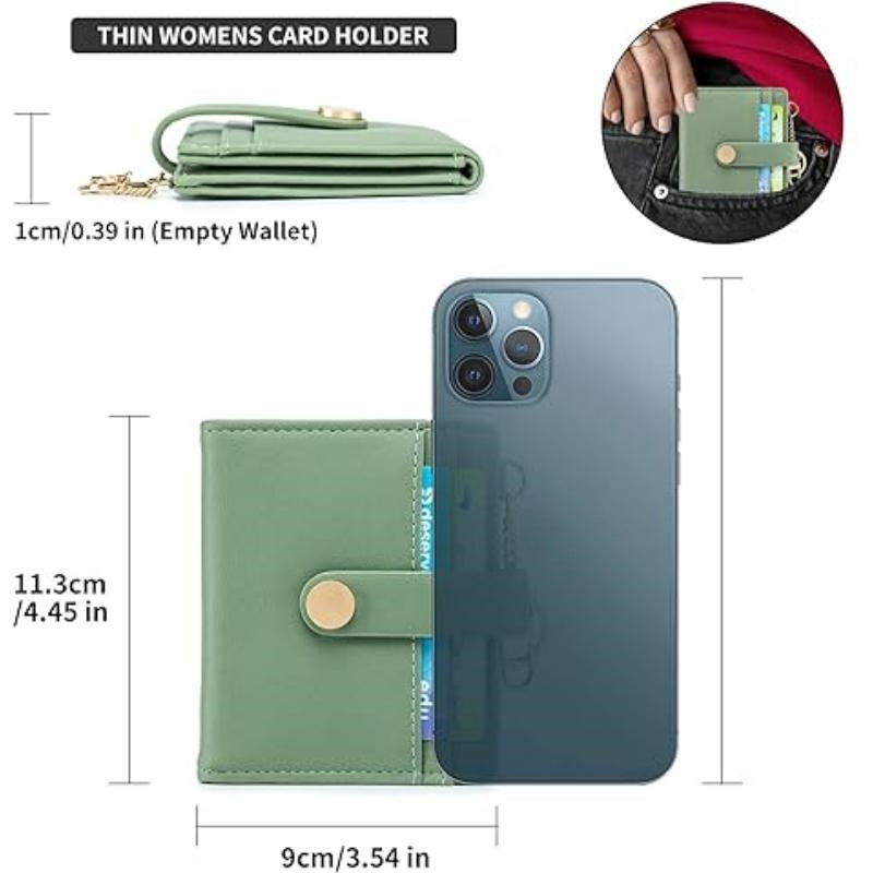 women's short wallet blue color