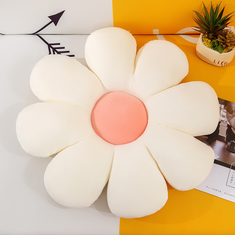 plush flower pillow