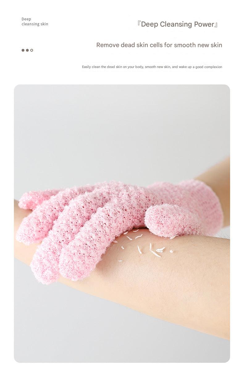 Exfoliating gloves packaging display
