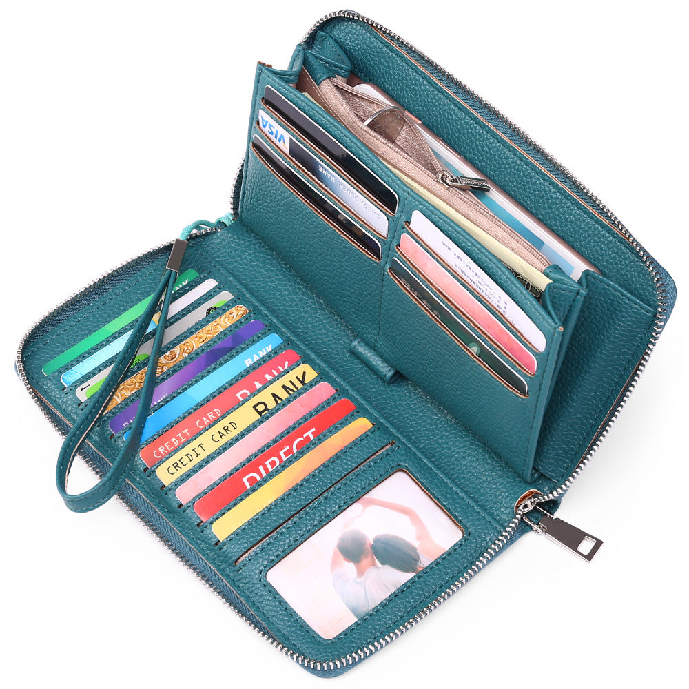RFID wallet for women in lilac