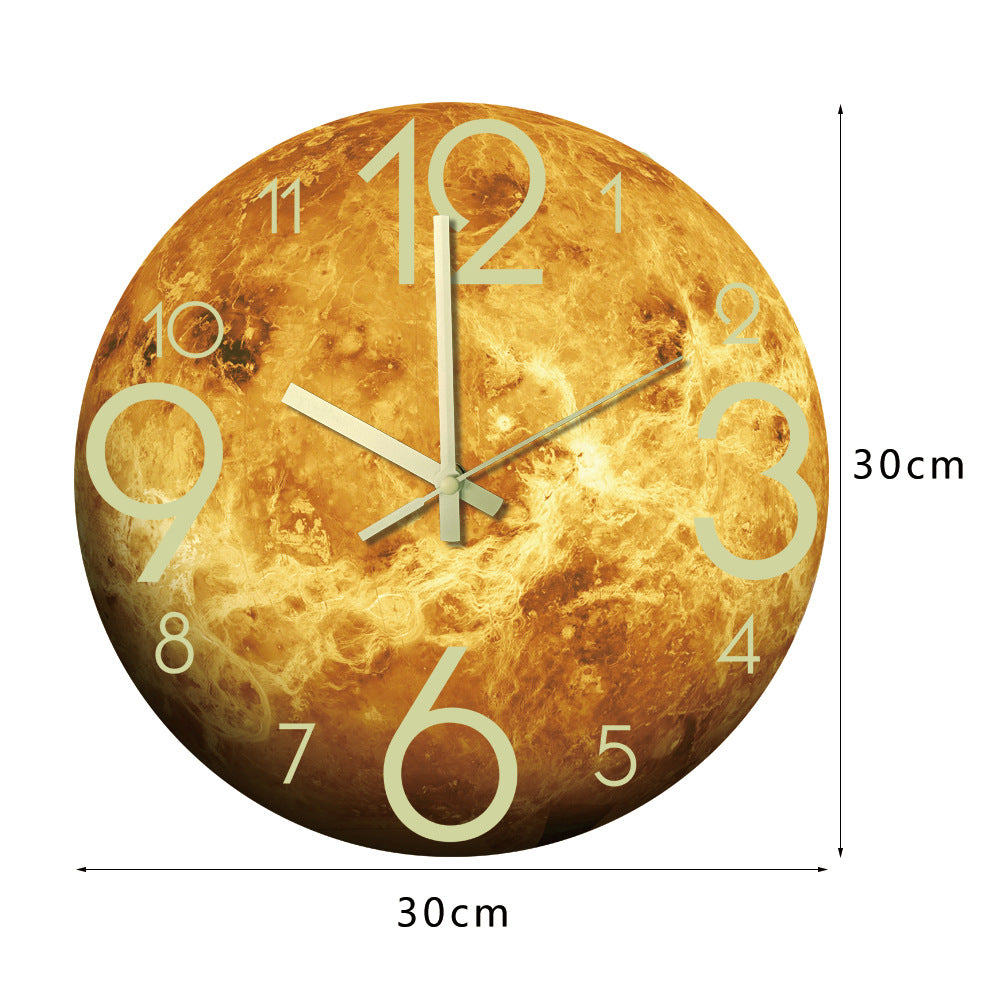 Luminous acrylic wall clock