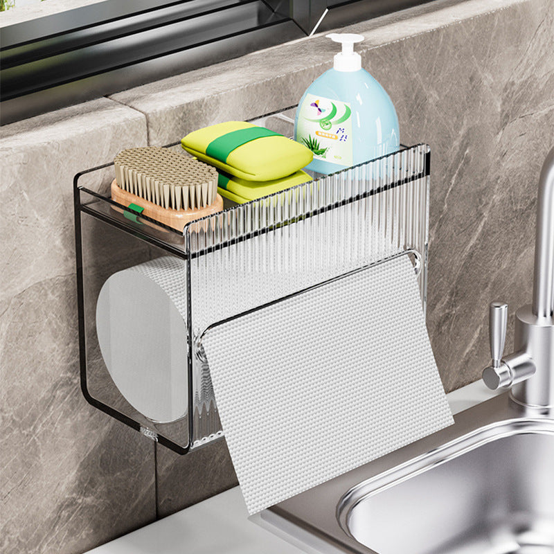 Acrylic tissue box for bathroom