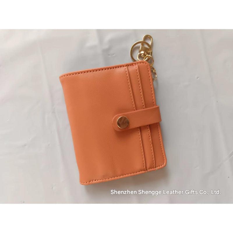 women's short wallet khaki color