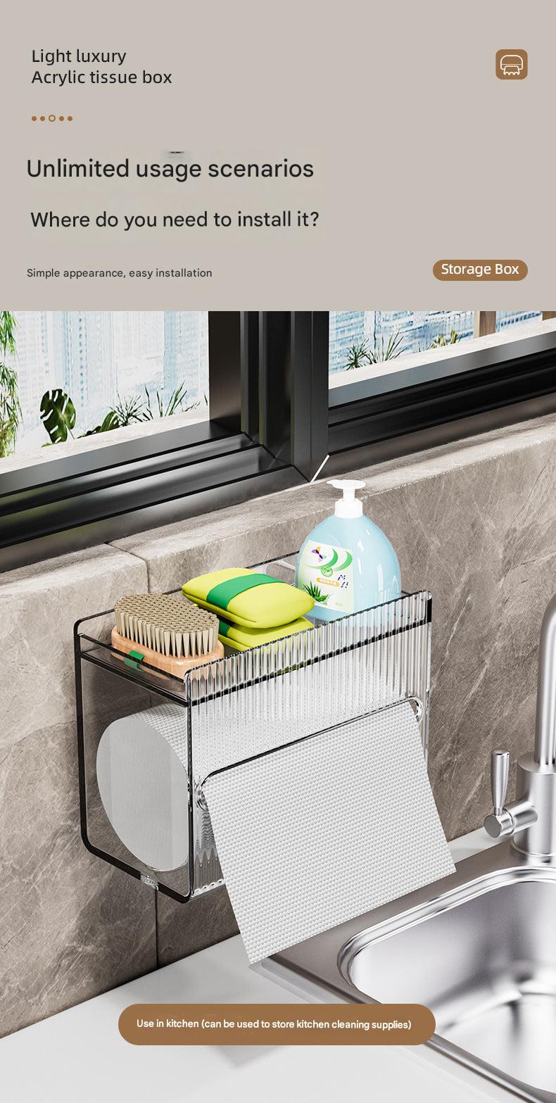 Modern acrylic tissue box design