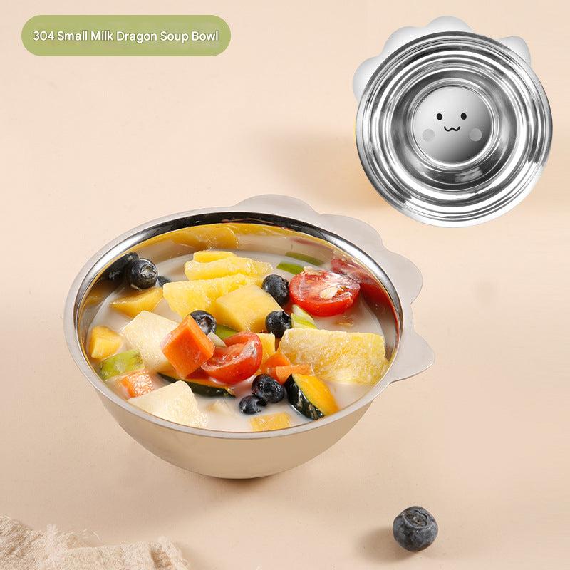 Safe stainless steel kids dish image 4