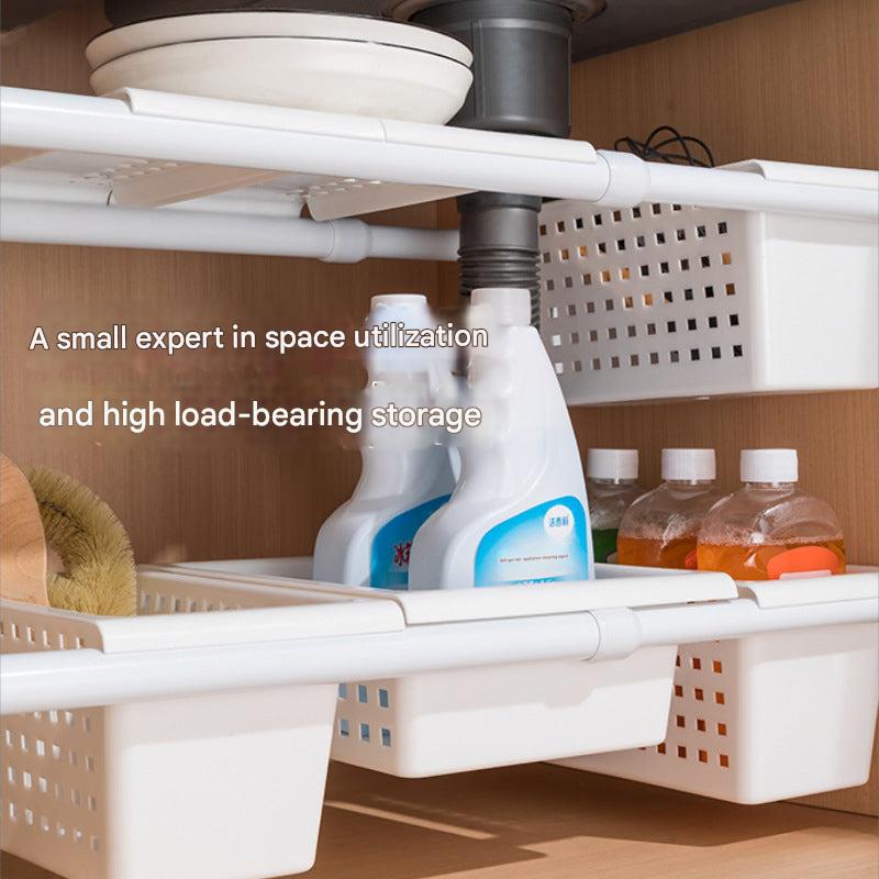 Versatile storage rack with multiple baskets