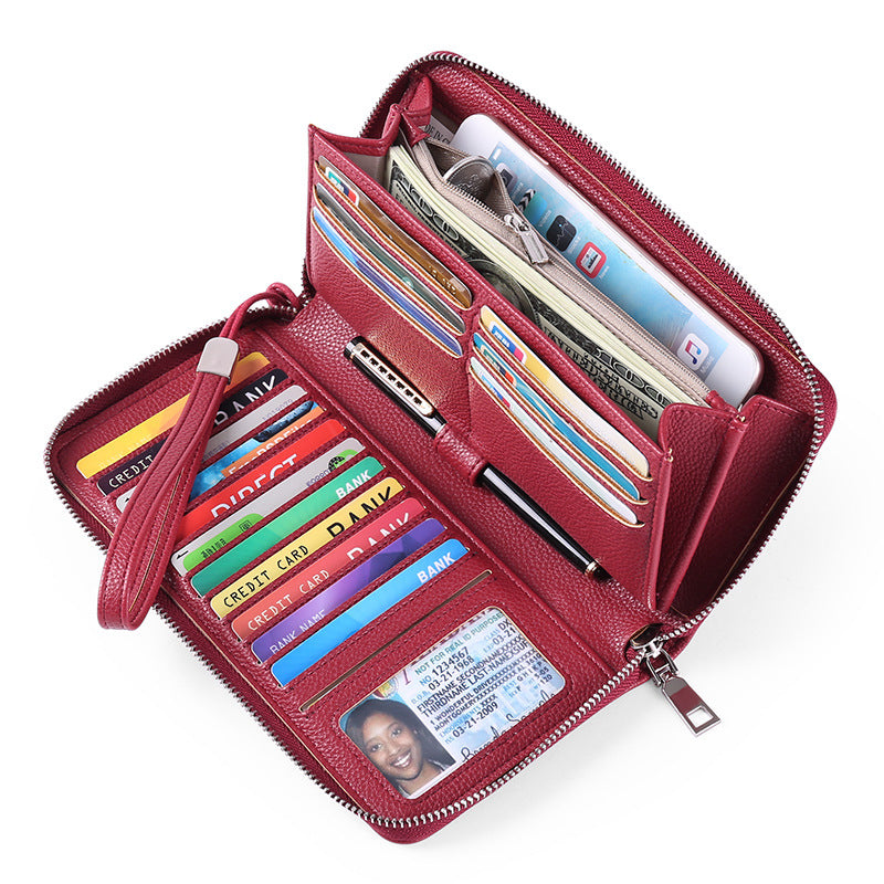 RFID wallet for women in red
