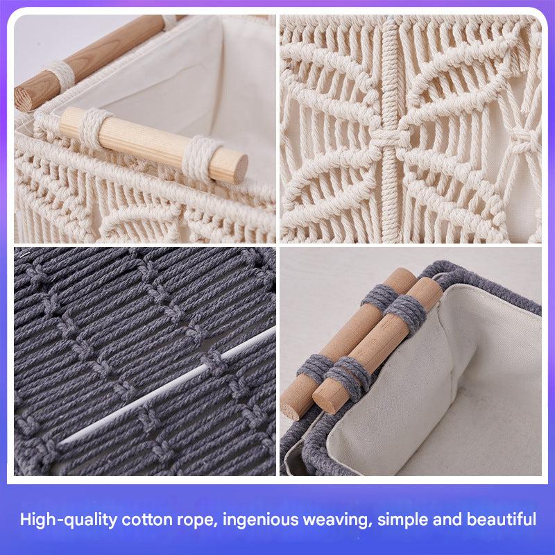 Cotton desk storage basket image 7