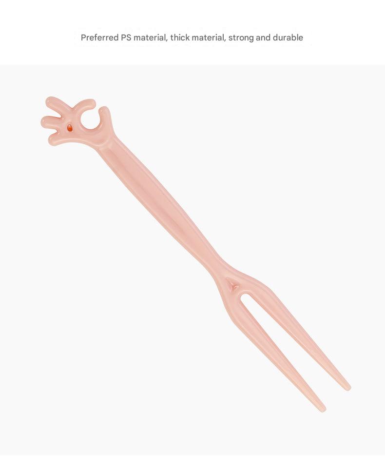 variety of disposable forks in different colors