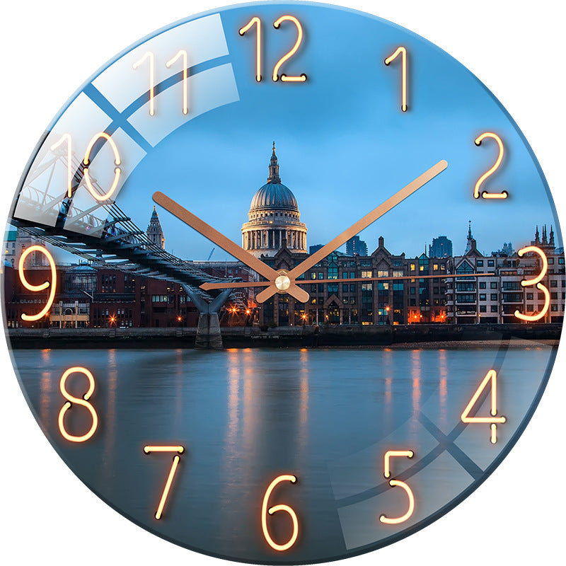 Elegant Silent Quartz Wall Clock - Image 1