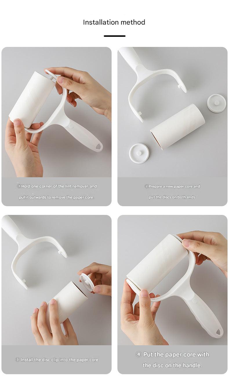 lint roller with sticky sheet