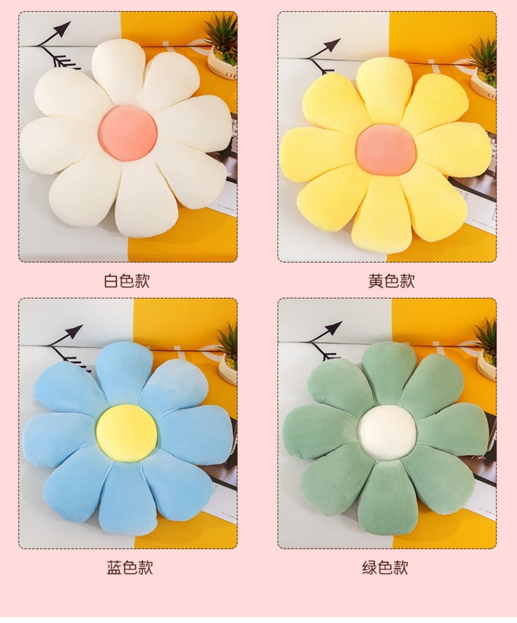 plush flower pillow