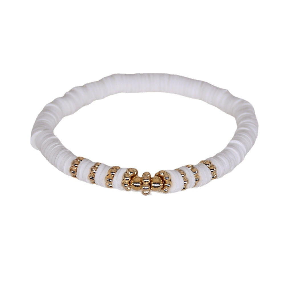 Blue geometric bracelet in lifestyle setting - image 6