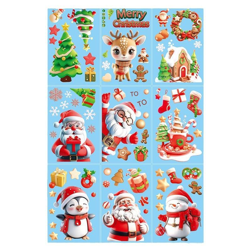 Holiday glass decoration reindeer