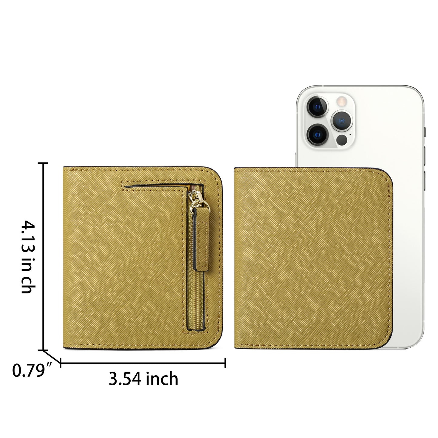 Women's slim wallet in starry black
