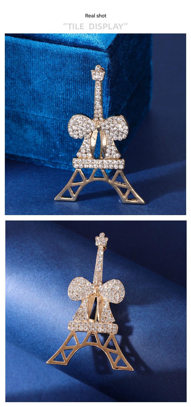 Eiffel Tower brooch elegant design