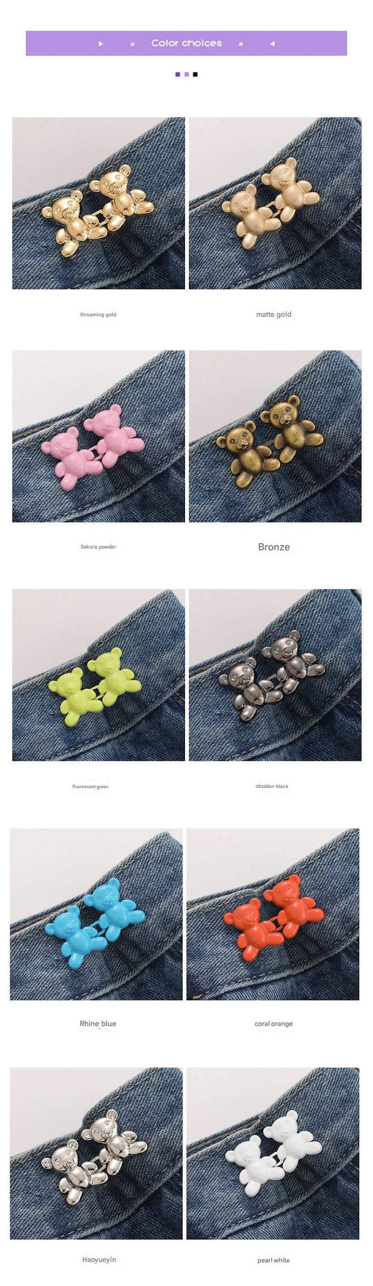 Mini Bear Adjustable Waist Button - Image 1