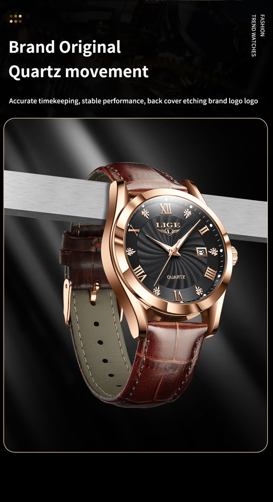 Fashionable watch suitable for casual occasions