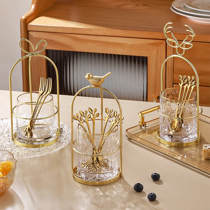 Elegant dessert fork holder image 2