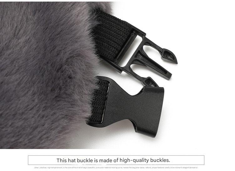 Winter earflap hat in black