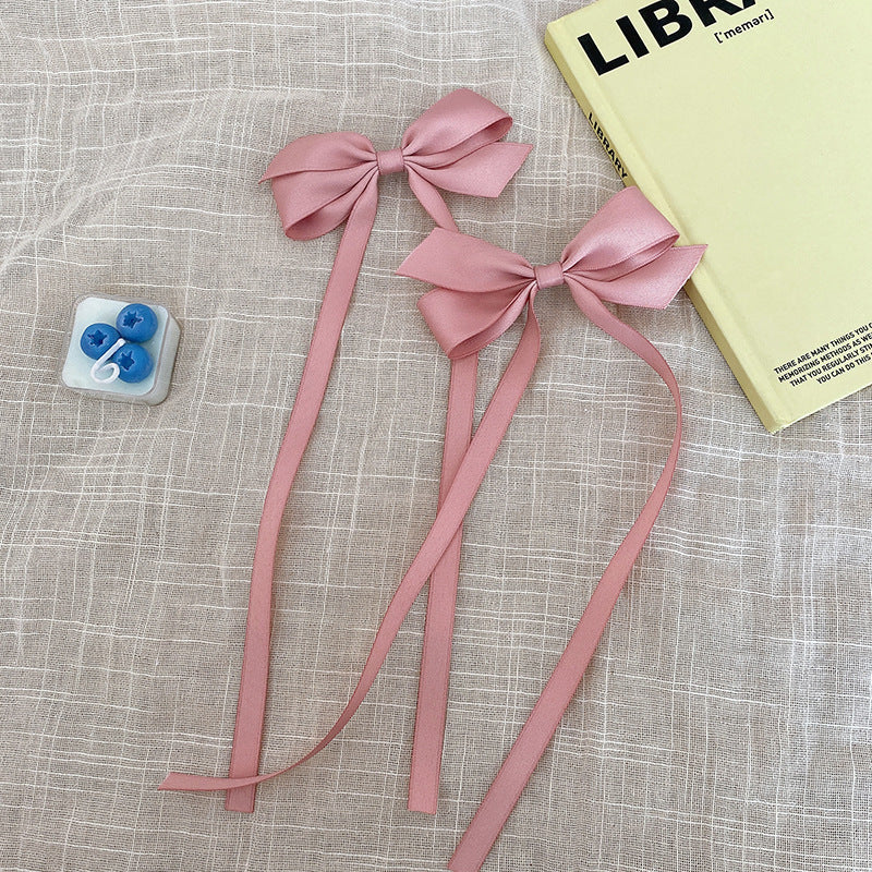Cute white bow hair clip for kids