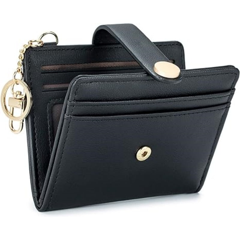 women's short wallet brown color