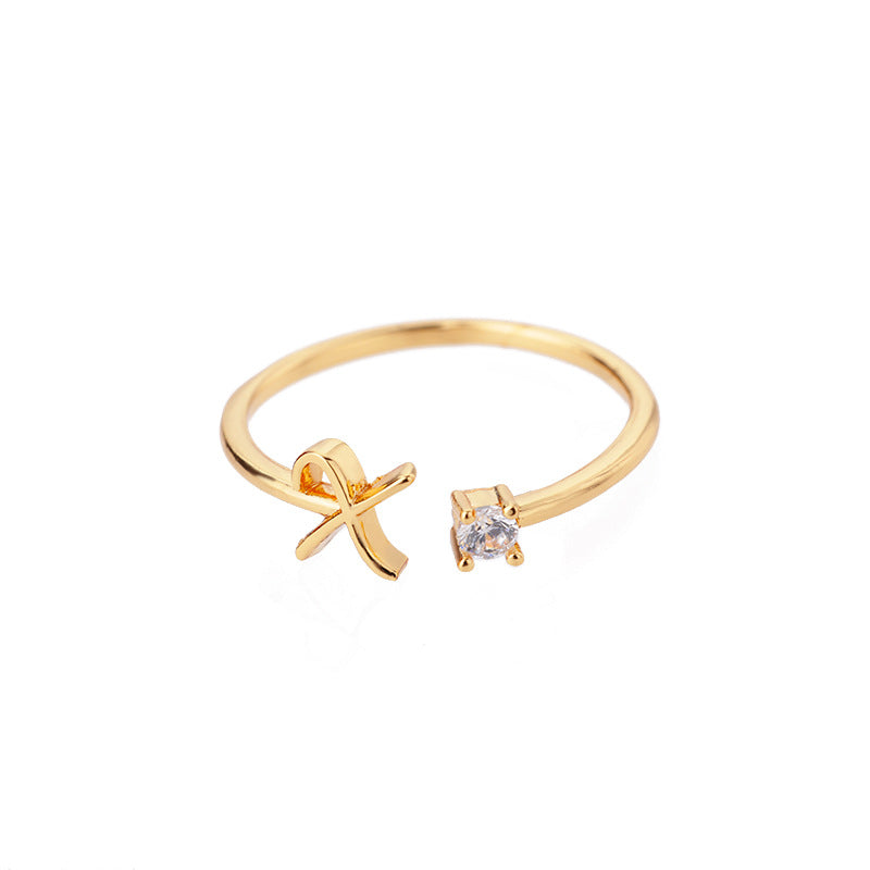gold alphabet ring with letters