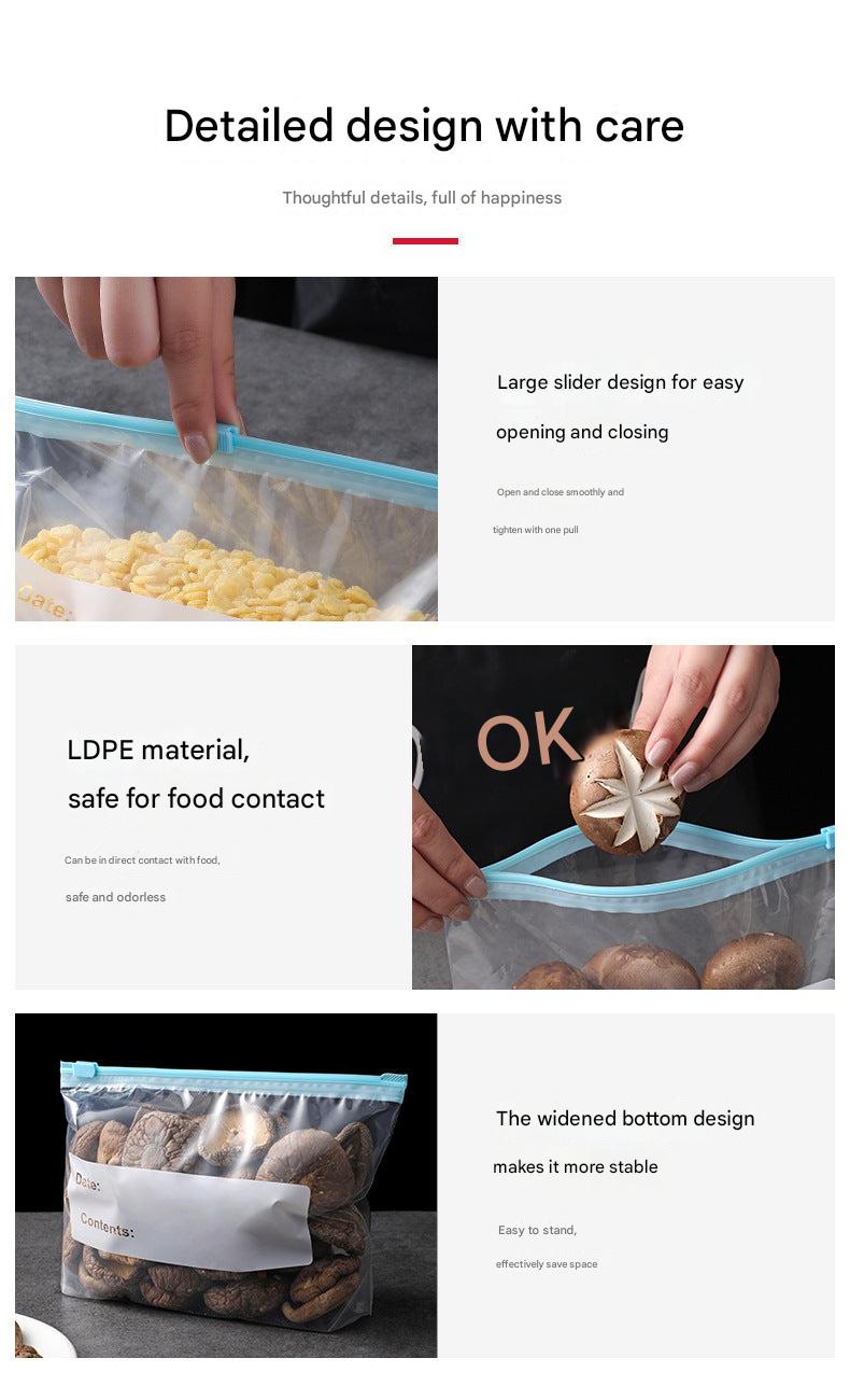 Seal food storage bags for refrigerator
