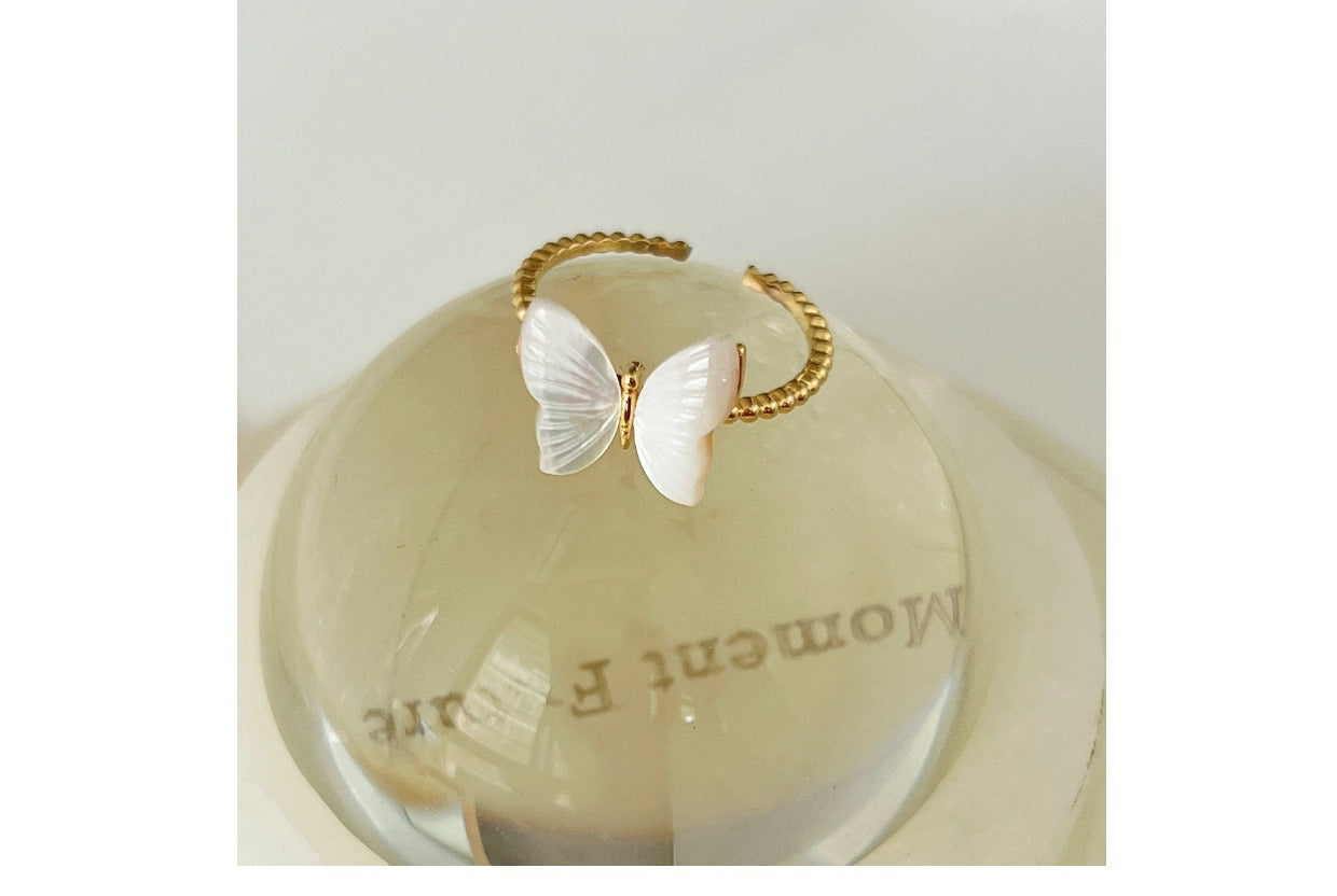 Adjustable butterfly ring for women - image 3