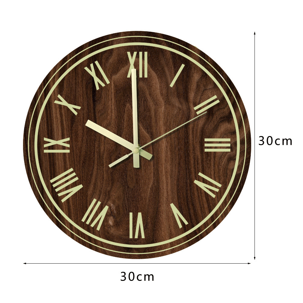 Luminous acrylic wall clock