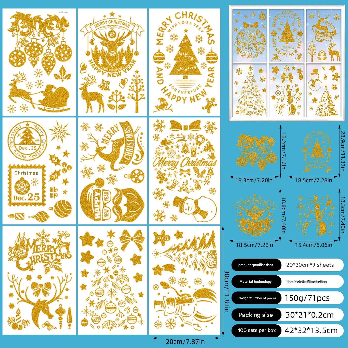 Vibrant Christmas designs for easy window decor