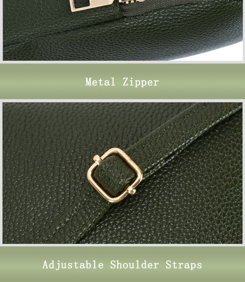 Chic Color-Block Mini Round Bag front view