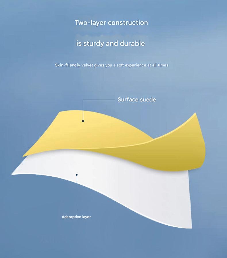 Plush toilet seat cover in yellow color