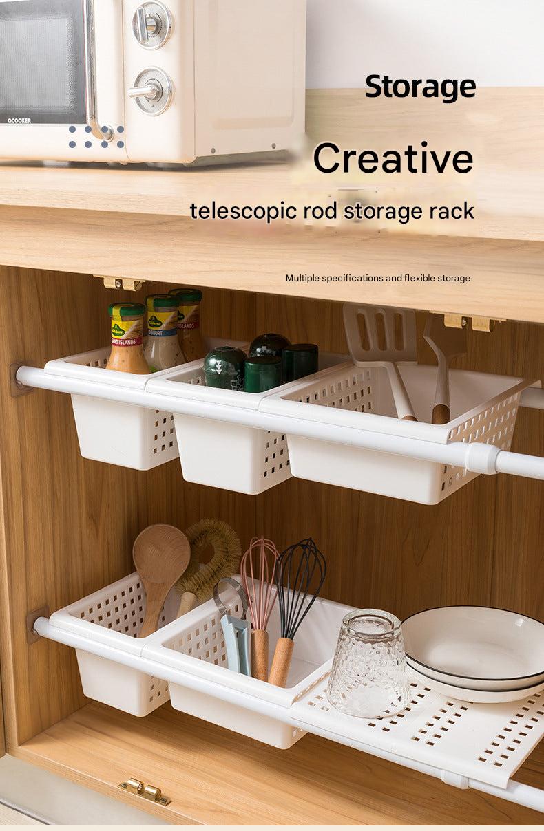 No-drill storage solution in closet