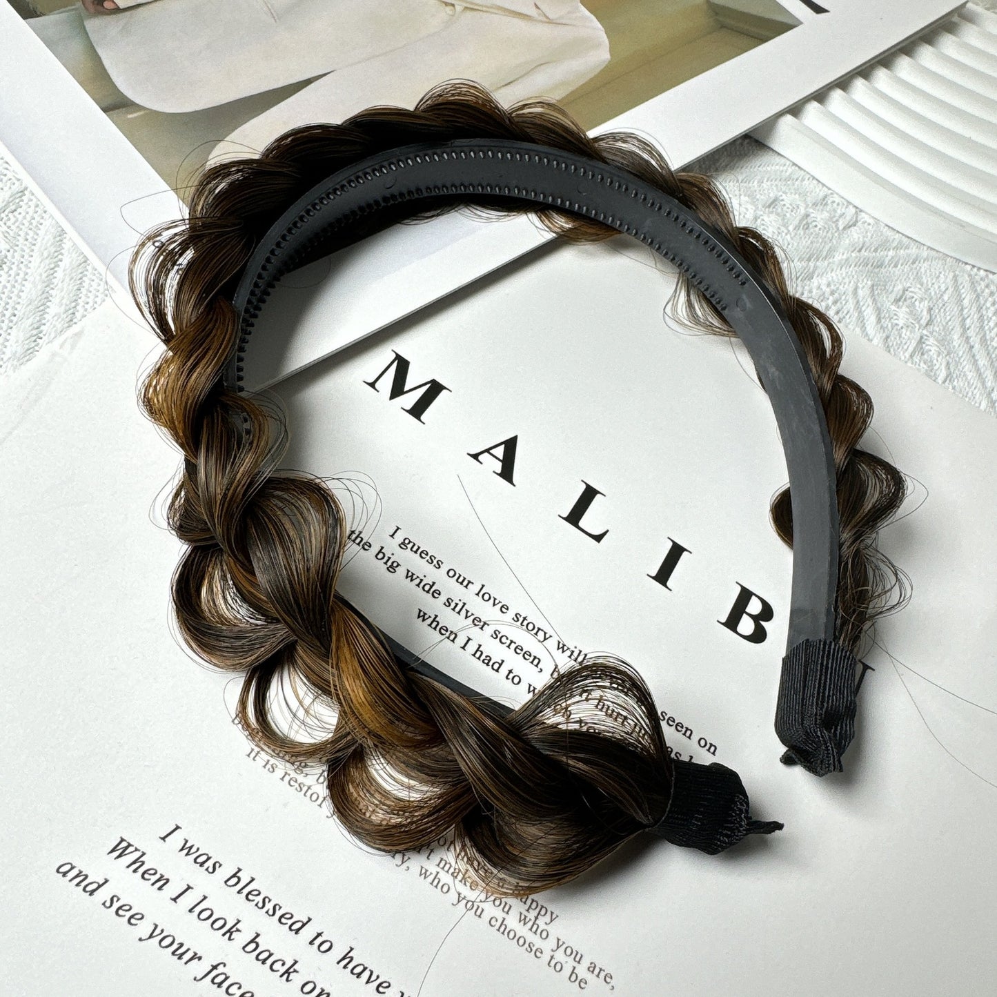 Handmade braided hairband for women