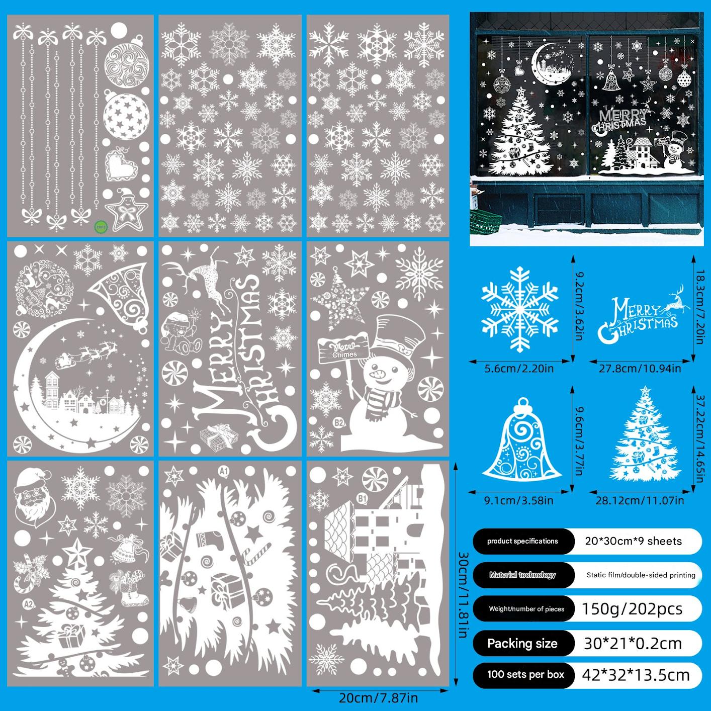 Vibrant Christmas designs for easy window decor