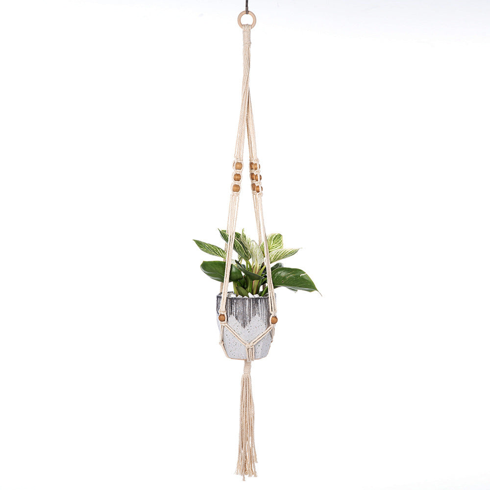 Handcrafted cotton rope plant hanger - image 1