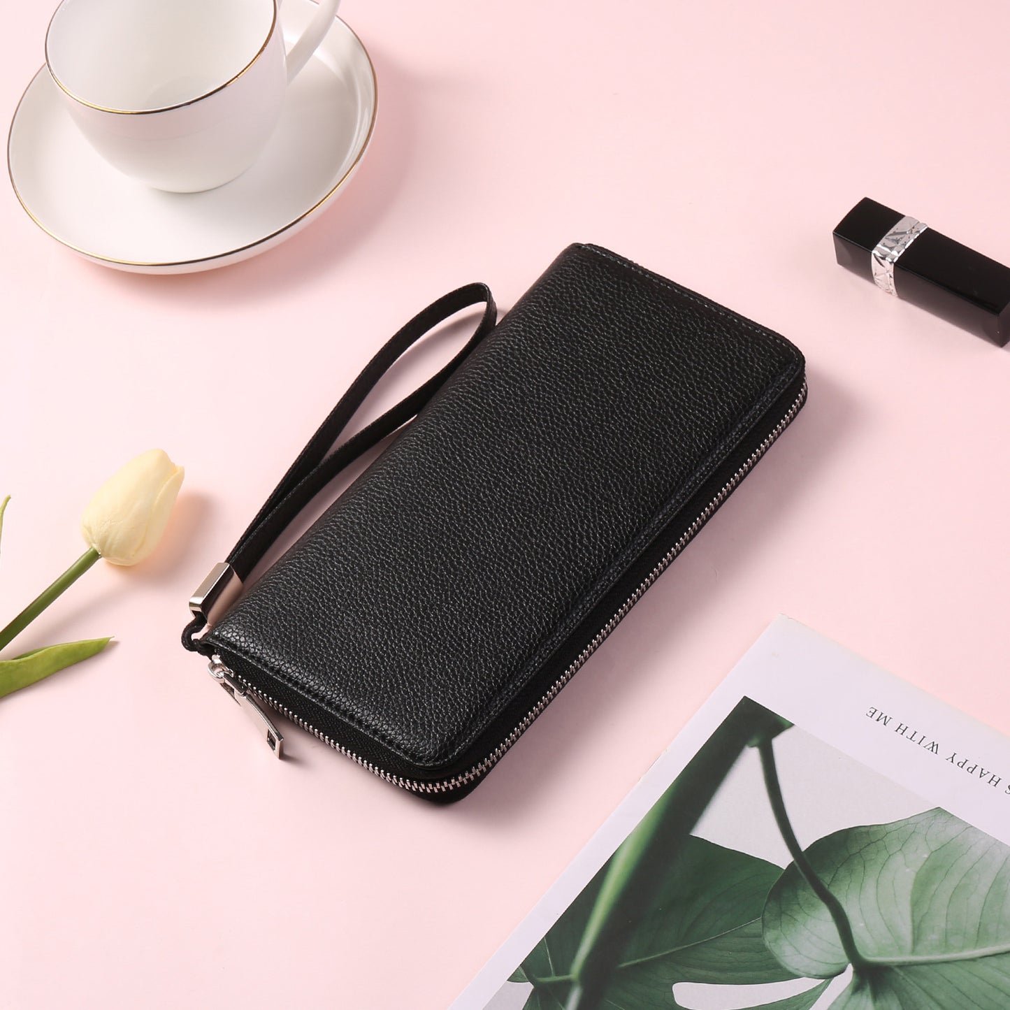 RFID wallet for women in lilac